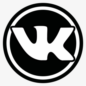 B&w Vk Icon - Emblem