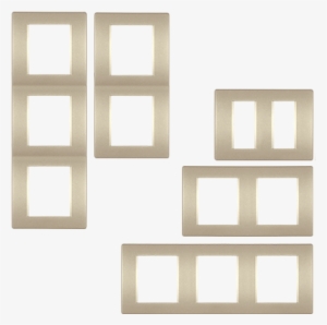 Metallic Multi-gang Cover Frames - Multi Photo Frames Png