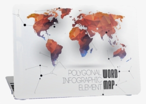 Sykiila For Macbook Air 13 Case Art Word Map Printed - Leaf World Map Stock