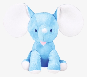 Copy Of Birth Stats Blue Dumble Cubby - Cubbies Dumble - 12" Elephant W/embroiderable Ears