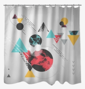 Abstract Modern Geometric Background Shower Curtain - Window Covering