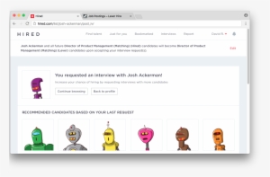 If You Haven't Linked Your Hired Position To A Specific - Hired Com Employer Screen
