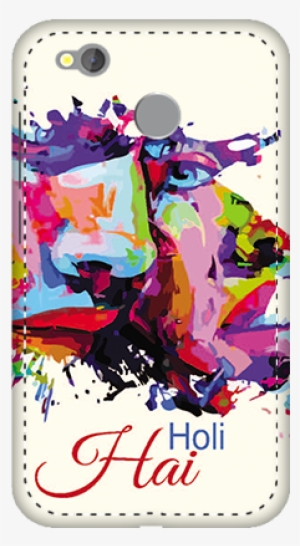 Redmi 4 Painted Couples Mobile Covers - Happy Holi In Snow