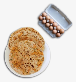 Egg Bhurji Stuffed Paratha - Paneer Paratha
