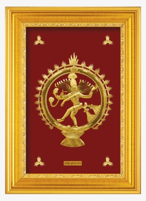 2a7 Nataraja The Lord Of Dance - Odishabazaar Jesus With Cross 24karat Pure Gold Sheet