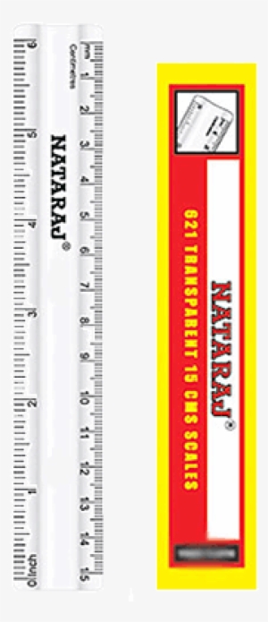 Nataraj Scale 15cm Transparent Pack Of - Natraj Pencil