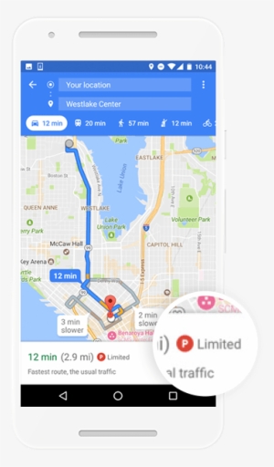 Android Google Maps Parking Information Example - Google Maps Machine Learning