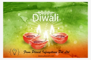 Plexcel Info Systems Pvt Ltd Wishes You A Very Happy - Watercolor Painting