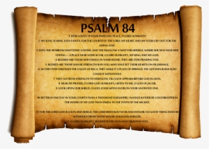 Psalm 84 Parchment