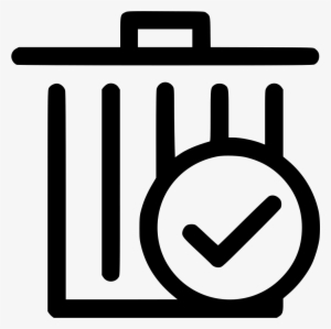 Junk Garbage Trash Waste Dustbin Right Correct Comments - Waste Icon Png White