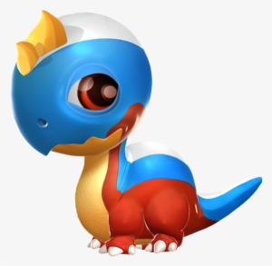 Tricolor Dragon Baby - Portable Network Graphics