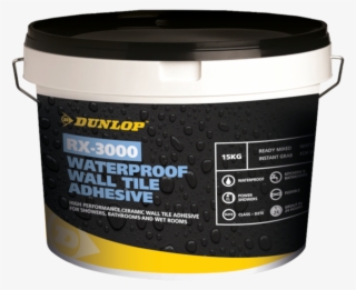 Rx-3000 Waterproof Wall Tile Adhesive - Dunlop Adhesive Dunlop Tile Adhesive Non Slip Wall
