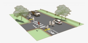 Pedestrian Lane Rendering - Pedestrian