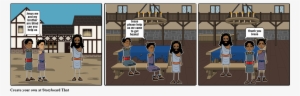 Jesus Heals The Blind Brothers - Cartoon
