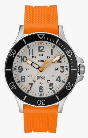Allied Coastline 43mm Silicone Strap Watch - Timex Allied Coastline Orange