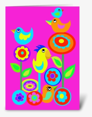Happy Mother's Day Greeting Card - Zazzle Glückliche Vögel Und Blumen T-shirt