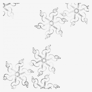 Snowflakes Large Overlay Graphic By Brooke Gazarek - Line Art
