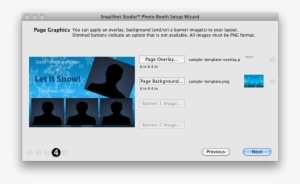 Selecting Custom Graphics For Snapshot Studio Photo - Remote Install Mac Os X