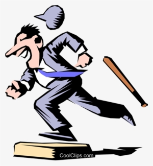 Cartoon Baseball Runner