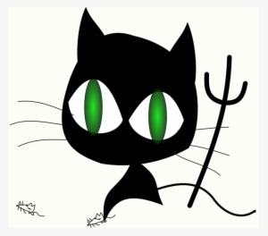 Devil Cat Clipart Cat Clip Art - Wicked Cat
