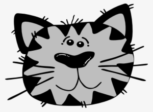 This Free Clipart Png Design Of Grey Cat Clipart Has - Cat Face Clip Art