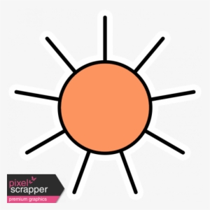 Summer Lovin Elements Sticker Sun - Life Preserver Template