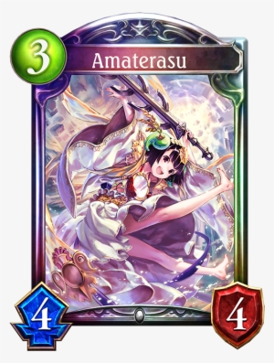 Unevolved Amaterasu Evolved Amaterasu - Shadowverse Full Art Amaterasu