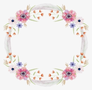 Snow White Wreath Decoration Vector - Flower Circle Design Png