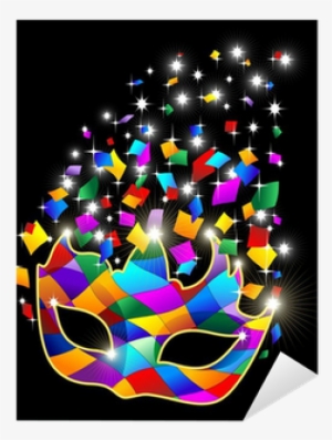 Maschera Arlecchino Brillante Glitter Harlequin Mask - Mask