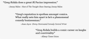 Welcome Comedy Fan I'm Greg Aidala, An Award-winning - Greg Aidala