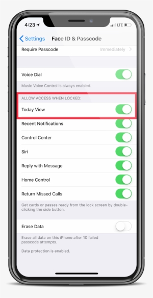 Toggle Today View Iphone - Iphone Usb Accessories Setting