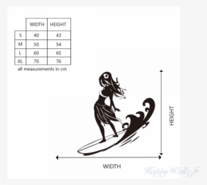 Sticker Surf Girl