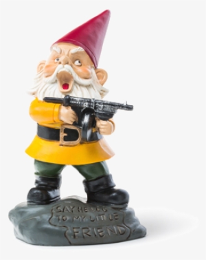 "say Hello" Garden Gnome Gnomos, Cosas, Gnomos De Jardín, - Angry Garden Gnome