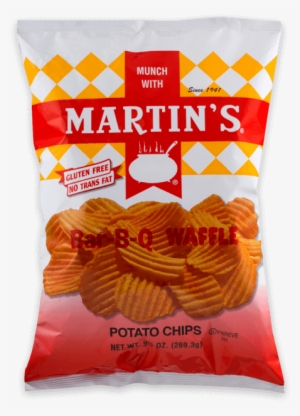 Martin's Bar B Q Waffle Potato Chips - Martin's Waffle Bbq Chips