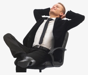 Slide2 - Man Relaxing In A Chair Png