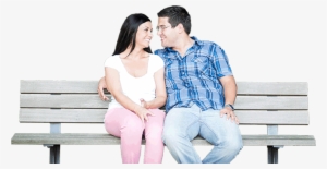 Bench - People On A Bench Png