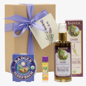 Relaxing Lavender Holiday Gift Set - Badger - Sleep Balm - 2 Oz.