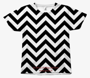 Wave Design Graphic Printed All Over Print Tee T-shirt - New All Over T Shirt Print