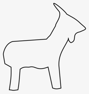 File - Goat Silhouette - Svg - Scalable Vector Graphics