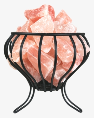 Himalayan Salt Crystals Cage Lamp - Lighting