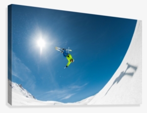 Backcountry Backflip Canvas Print - Eric Verbiest 'backcountry Backflip' Canvas Art (16x24)
