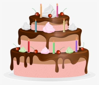 Birthday Cake Transparent Clip Art Image - Cake