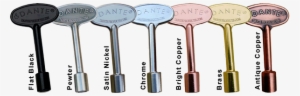 Dante Universal Antique Copper Gas Fireplace Key - Tool Socket