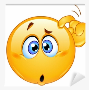 Confused Emoticon Wall Mural • Pixers® • We Live To - Confused Emoticon