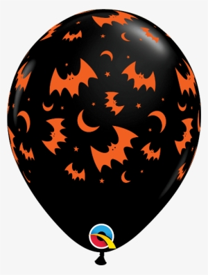 Flying Bats & Moons Balloons - Halloween Latex Balloons