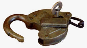 Baltimore & Ohio Railroad Brass Switch Lock & Key Set - Key