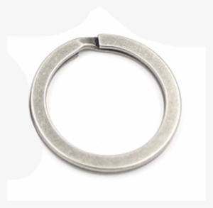 Antique Nickel Key Ring - Antique