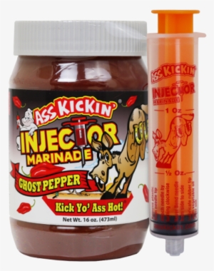 Ass Kickin' Ghost Pepper Injector Marinade - Ass Kickin Ak808 Jalapeno Cheddar Peanuts Can