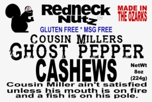 Cousin Miller's Ghost Pepper Front Label - Bhut Jolokia