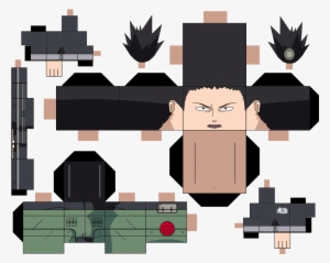 Template Papercraft Shikamaru - Papercraft Owari No Seraph